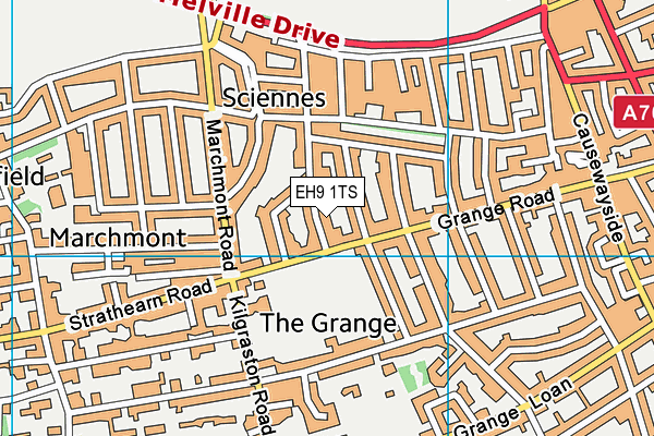 EH9 1TS map - OS VectorMap District (Ordnance Survey) EH9 1TS map - OS VectorMap District (Ordnance Survey)