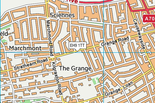 EH9 1TT map - OS VectorMap District (Ordnance Survey) EH9 1TT map - OS VectorMap District (Ordnance Survey)