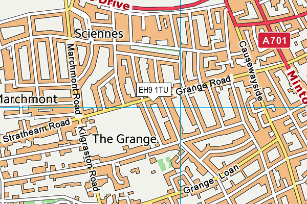 EH9 1TU map - OS VectorMap District (Ordnance Survey) EH9 1TU map - OS VectorMap District (Ordnance Survey)