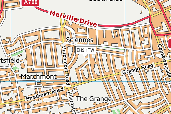 EH9 1TW map - OS VectorMap District (Ordnance Survey) EH9 1TW map - OS VectorMap District (Ordnance Survey)