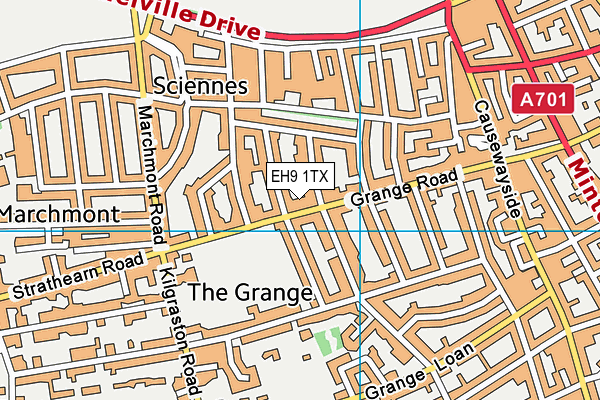 EH9 1TX map - OS VectorMap District (Ordnance Survey) EH9 1TX map - OS VectorMap District (Ordnance Survey)