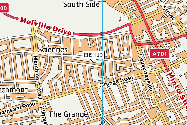 EH9 1UD map - OS VectorMap District (Ordnance Survey) EH9 1UD map - OS VectorMap District (Ordnance Survey)