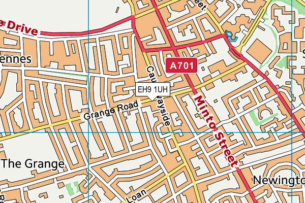 EH9 1UH map - OS VectorMap District (Ordnance Survey) EH9 1UH map - OS VectorMap District (Ordnance Survey)
