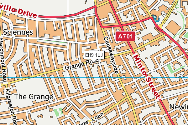 EH9 1UJ map - OS VectorMap District (Ordnance Survey) EH9 1UJ map - OS VectorMap District (Ordnance Survey)