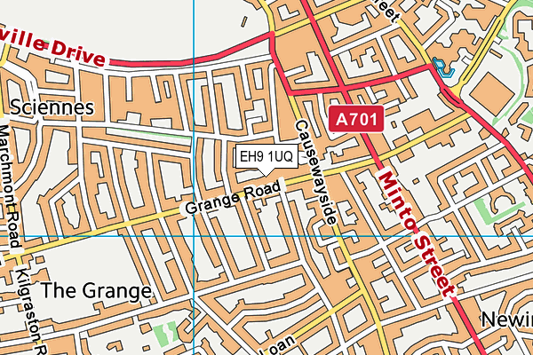 EH9 1UQ map - OS VectorMap District (Ordnance Survey) EH9 1UQ map - OS VectorMap District (Ordnance Survey)