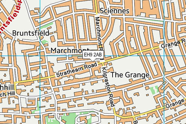 EH9 2AB map - OS VectorMap District (Ordnance Survey) EH9 2AB map - OS VectorMap District (Ordnance Survey)