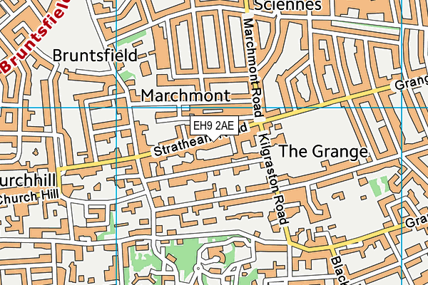 EH9 2AE map - OS VectorMap District (Ordnance Survey) EH9 2AE map - OS VectorMap District (Ordnance Survey)