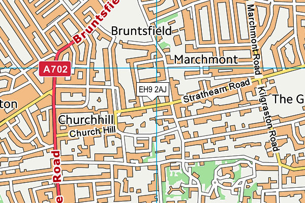 EH9 2AJ map - OS VectorMap District (Ordnance Survey) EH9 2AJ map - OS VectorMap District (Ordnance Survey)