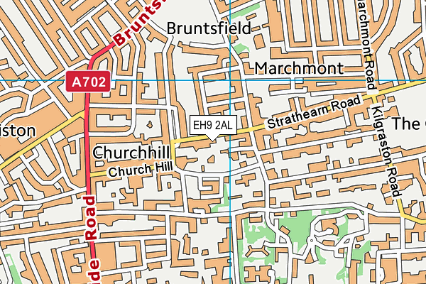 EH9 2AL map - OS VectorMap District (Ordnance Survey) EH9 2AL map - OS VectorMap District (Ordnance Survey)