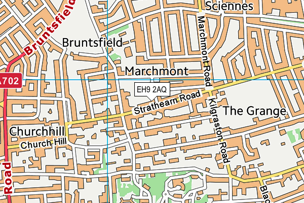 EH9 2AQ map - OS VectorMap District (Ordnance Survey) EH9 2AQ map - OS VectorMap District (Ordnance Survey)
