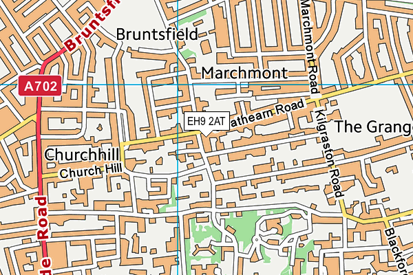 EH9 2AT map - OS VectorMap District (Ordnance Survey) EH9 2AT map - OS VectorMap District (Ordnance Survey)