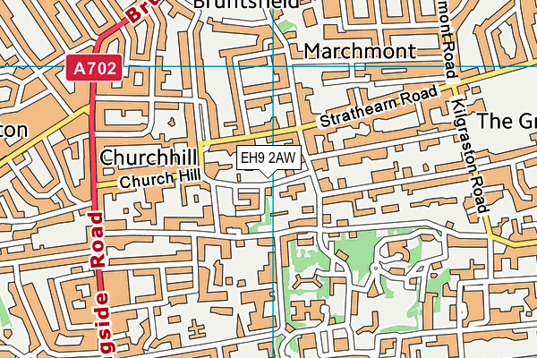 EH9 2AW map - OS VectorMap District (Ordnance Survey) EH9 2AW map - OS VectorMap District (Ordnance Survey)