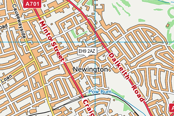 EH9 2AZ map - OS VectorMap District (Ordnance Survey) EH9 2AZ map - OS VectorMap District (Ordnance Survey)