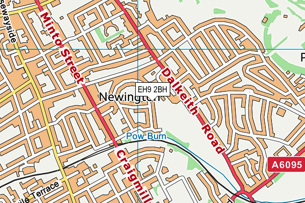 EH9 2BH map - OS VectorMap District (Ordnance Survey)