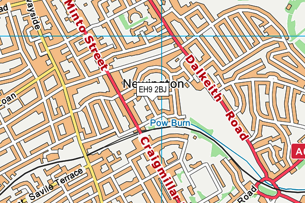 EH9 2BJ map - OS VectorMap District (Ordnance Survey) EH9 2BJ map - OS VectorMap District (Ordnance Survey)