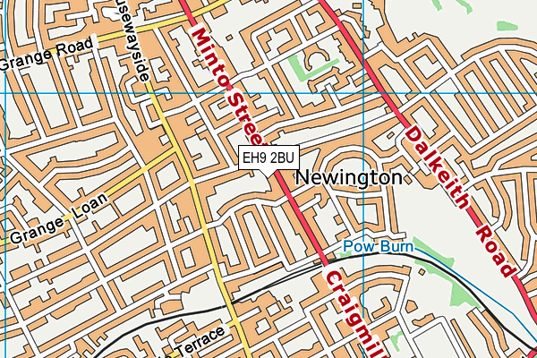 EH9 2BU map - OS VectorMap District (Ordnance Survey) EH9 2BU map - OS VectorMap District (Ordnance Survey)