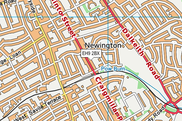 EH9 2BX map - OS VectorMap District (Ordnance Survey) EH9 2BX map - OS VectorMap District (Ordnance Survey)