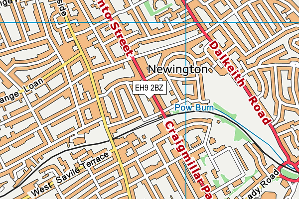 EH9 2BZ map - OS VectorMap District (Ordnance Survey) EH9 2BZ map - OS VectorMap District (Ordnance Survey)