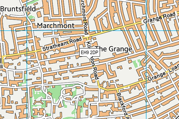 EH9 2DP map - OS VectorMap District (Ordnance Survey) EH9 2DP map - OS VectorMap District (Ordnance Survey)