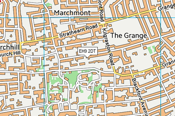 EH9 2DT map - OS VectorMap District (Ordnance Survey) EH9 2DT map - OS VectorMap District (Ordnance Survey)