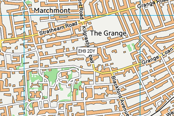 EH9 2DY map - OS VectorMap District (Ordnance Survey) EH9 2DY map - OS VectorMap District (Ordnance Survey)