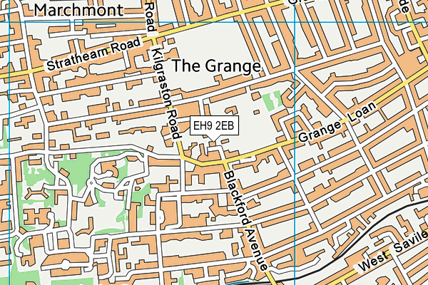 EH9 2EB map - OS VectorMap District (Ordnance Survey) EH9 2EB map - OS VectorMap District (Ordnance Survey)