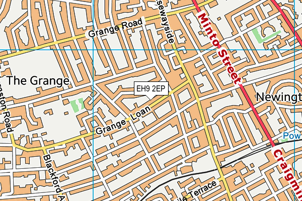 EH9 2EP map - OS VectorMap District (Ordnance Survey) EH9 2EP map - OS VectorMap District (Ordnance Survey)
