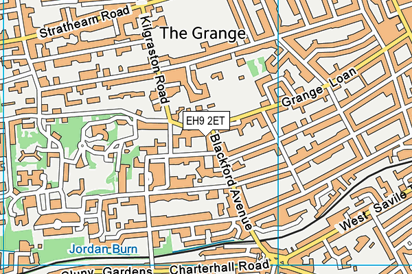 EH9 2ET map - OS VectorMap District (Ordnance Survey) EH9 2ET map - OS VectorMap District (Ordnance Survey)