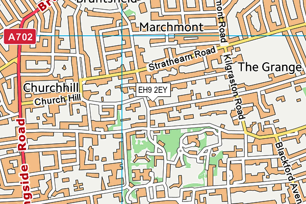 EH9 2EY map - OS VectorMap District (Ordnance Survey) EH9 2EY map - OS VectorMap District (Ordnance Survey)