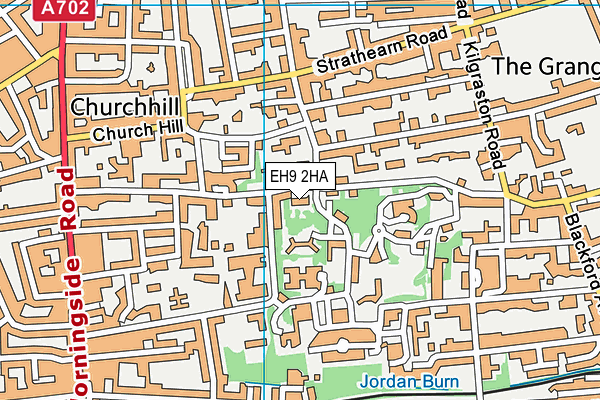 EH9 2HA map - OS VectorMap District (Ordnance Survey) EH9 2HA map - OS VectorMap District (Ordnance Survey)