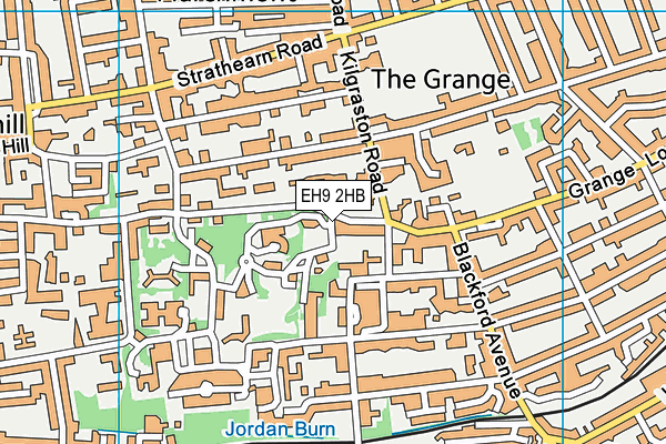 EH9 2HB map - OS VectorMap District (Ordnance Survey) EH9 2HB map - OS VectorMap District (Ordnance Survey)