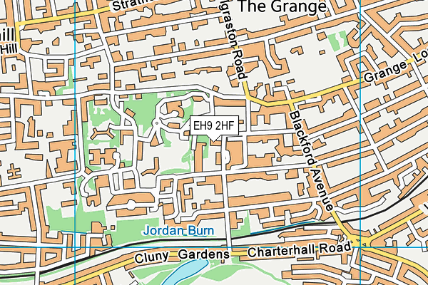 EH9 2HF map - OS VectorMap District (Ordnance Survey) EH9 2HF map - OS VectorMap District (Ordnance Survey)