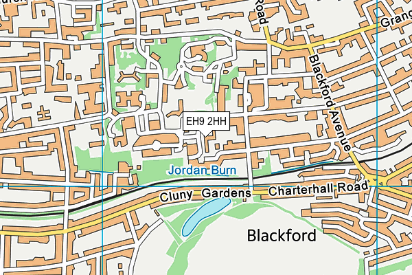 EH9 2HH map - OS VectorMap District (Ordnance Survey) EH9 2HH map - OS VectorMap District (Ordnance Survey)