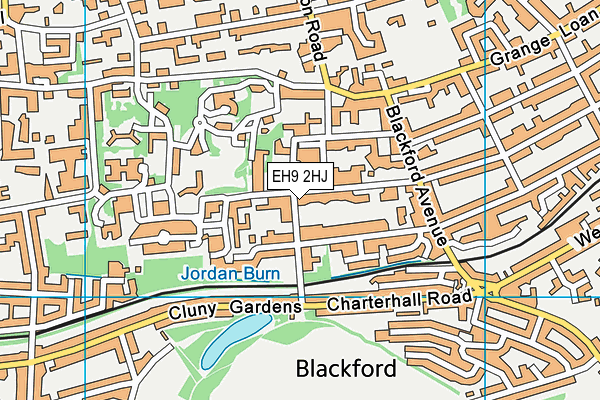 EH9 2HJ map - OS VectorMap District (Ordnance Survey) EH9 2HJ map - OS VectorMap District (Ordnance Survey)