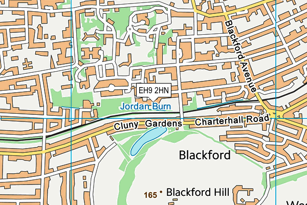 EH9 2HN map - OS VectorMap District (Ordnance Survey) EH9 2HN map - OS VectorMap District (Ordnance Survey)