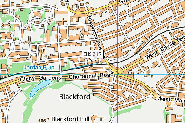 EH9 2HR map - OS VectorMap District (Ordnance Survey) EH9 2HR map - OS VectorMap District (Ordnance Survey)