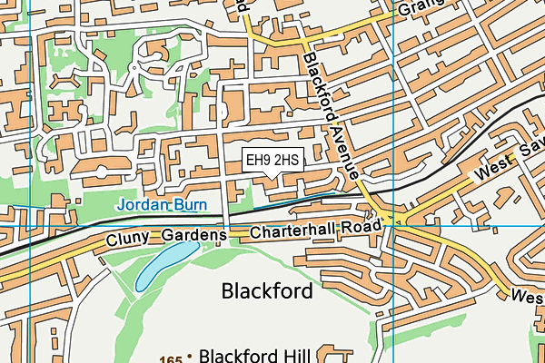 EH9 2HS map - OS VectorMap District (Ordnance Survey) EH9 2HS map - OS VectorMap District (Ordnance Survey)