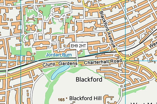EH9 2HT map - OS VectorMap District (Ordnance Survey) EH9 2HT map - OS VectorMap District (Ordnance Survey)