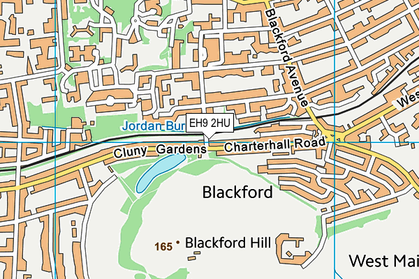 EH9 2HU map - OS VectorMap District (Ordnance Survey) EH9 2HU map - OS VectorMap District (Ordnance Survey)