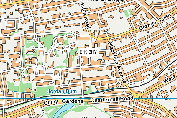 EH9 2HY map - OS VectorMap District (Ordnance Survey) EH9 2HY map - OS VectorMap District (Ordnance Survey)