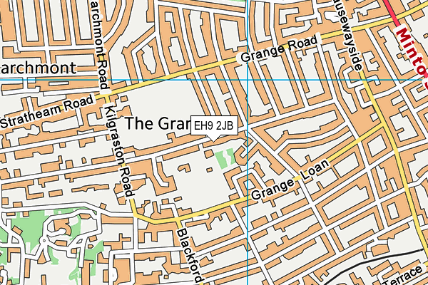EH9 2JB map - OS VectorMap District (Ordnance Survey) EH9 2JB map - OS VectorMap District (Ordnance Survey)