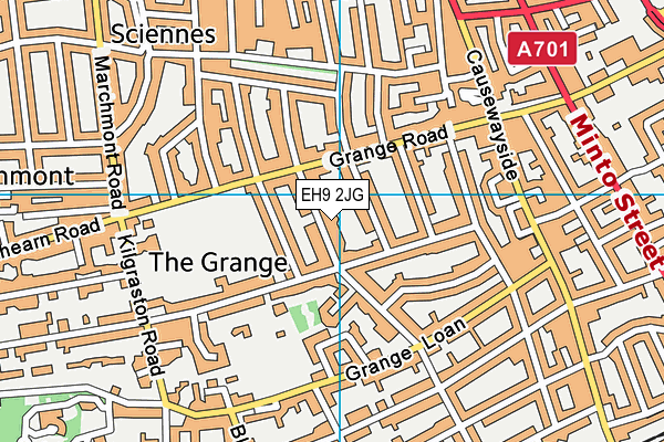 EH9 2JG map - OS VectorMap District (Ordnance Survey) EH9 2JG map - OS VectorMap District (Ordnance Survey)