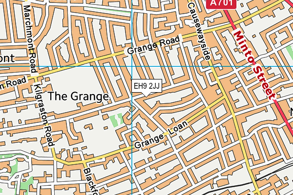 EH9 2JJ map - OS VectorMap District (Ordnance Survey) EH9 2JJ map - OS VectorMap District (Ordnance Survey)