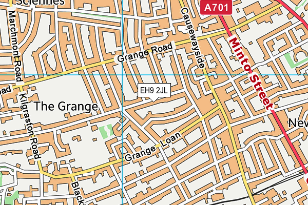EH9 2JL map - OS VectorMap District (Ordnance Survey) EH9 2JL map - OS VectorMap District (Ordnance Survey)