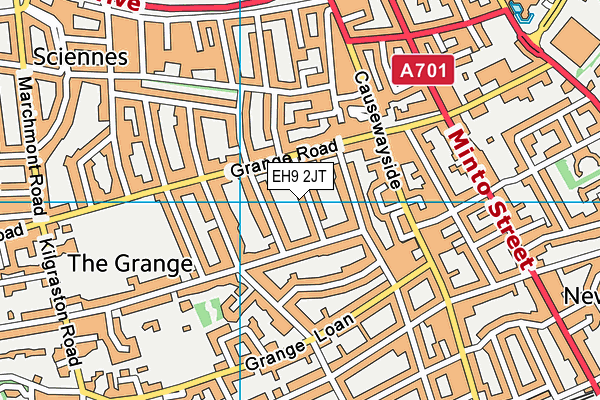 EH9 2JT map - OS VectorMap District (Ordnance Survey) EH9 2JT map - OS VectorMap District (Ordnance Survey)