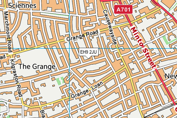 EH9 2JU map - OS VectorMap District (Ordnance Survey) EH9 2JU map - OS VectorMap District (Ordnance Survey)