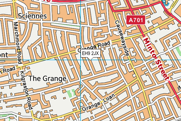 EH9 2JX map - OS VectorMap District (Ordnance Survey) EH9 2JX map - OS VectorMap District (Ordnance Survey)