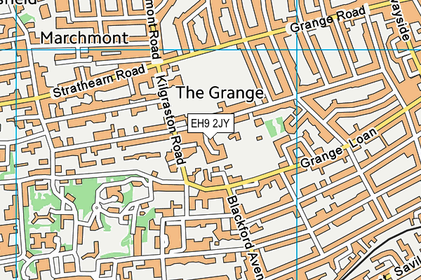 EH9 2JY map - OS VectorMap District (Ordnance Survey) EH9 2JY map - OS VectorMap District (Ordnance Survey)