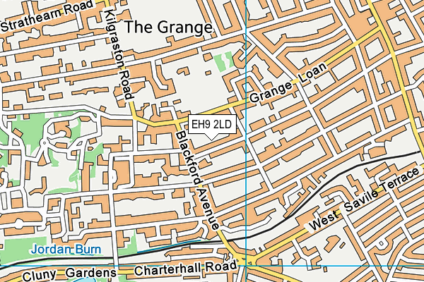 EH9 2LD map - OS VectorMap District (Ordnance Survey) EH9 2LD map - OS VectorMap District (Ordnance Survey)