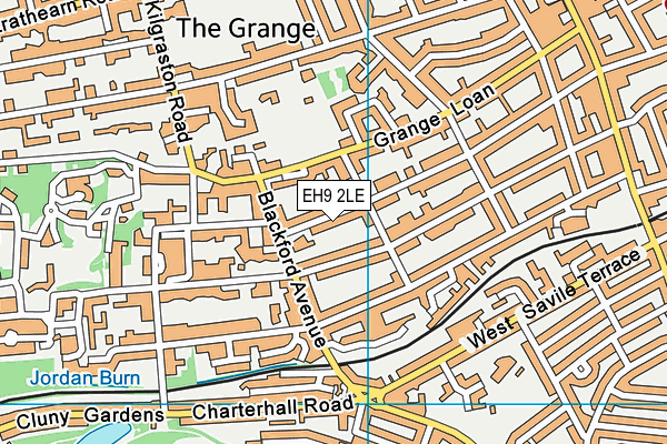 EH9 2LE map - OS VectorMap District (Ordnance Survey) EH9 2LE map - OS VectorMap District (Ordnance Survey)